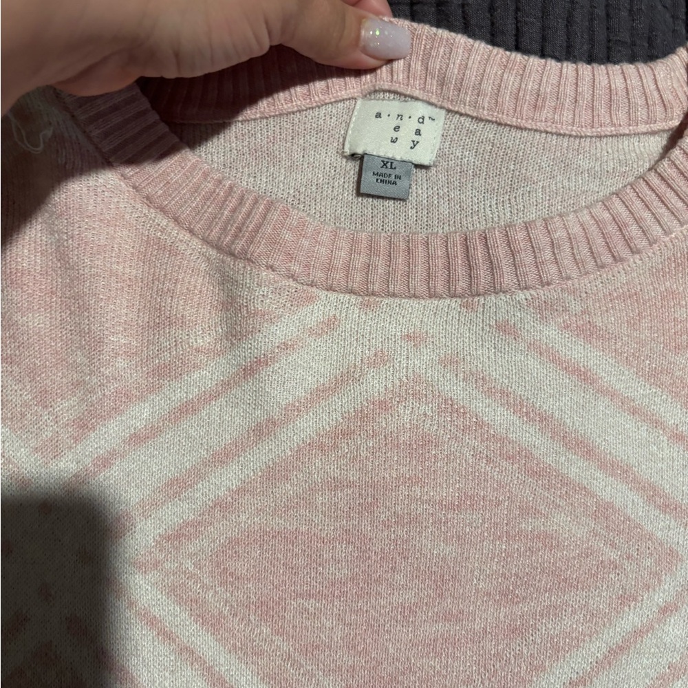a new day Pink Crew Neck Sweater